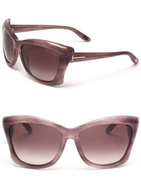 TOM FORD CAT's EYE Sunglasses PURPLE TF280 83Z Violet LANA Box, Case & Cloth